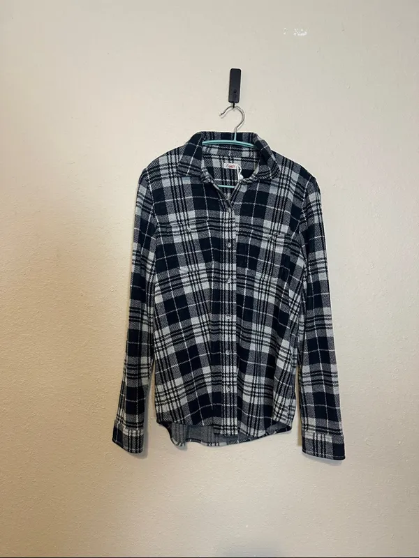 Faherty The Legend Sweater Shirt Size Small Plaid‎ - Image 2