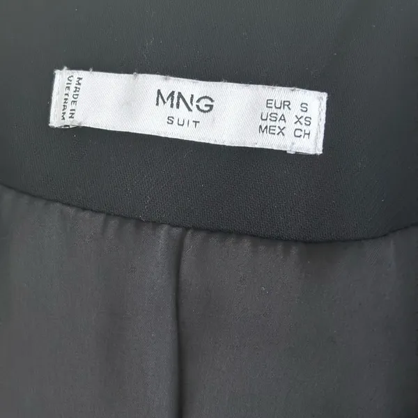 Mango Suit Black Women's Flared Sleeve Blazer Size USA XS EUR S MEX CH - Image 3