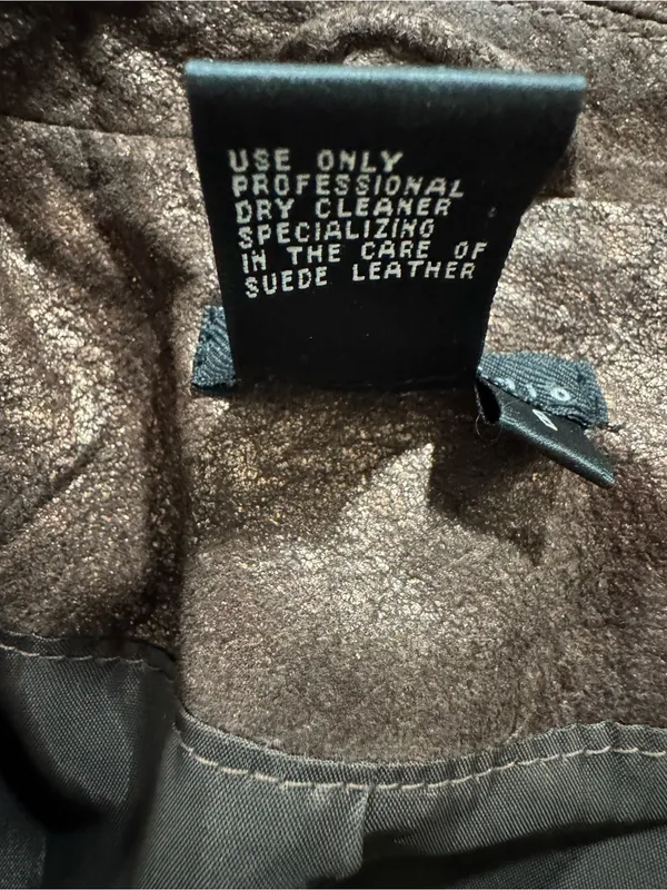 C&E Studio Metallic Bronze Genuine Suede Leather Blazer Jacket 6 - Image 8