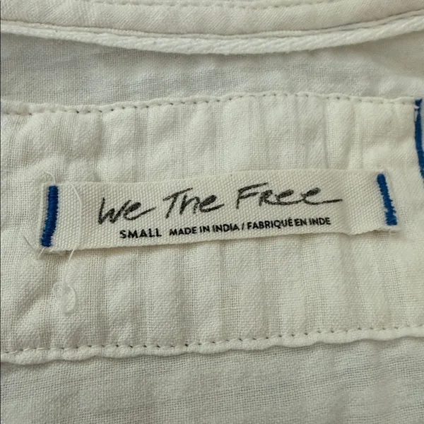 Free People We The Free Lagos Embroidered Boho Hippie Pullover Hoodie - Image 4