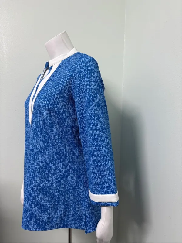 Peter Millar | Lisa Herringbone Tunic SPF 50 Small - Image 4
