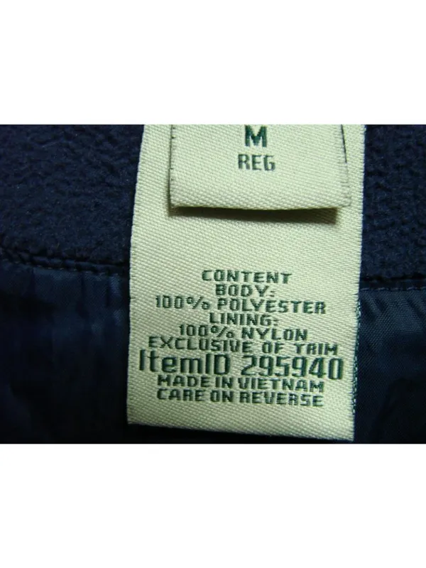 L.L. LL Bean Periwinkle Fleece Double Breasted Pea Coat Women Medium Winter Coat - Image 7