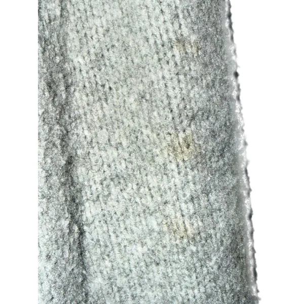 Abercrombie & Fitch Gray Wool Long Sleeve Cropped Cardigan Sweater Womens Size M - Image 6