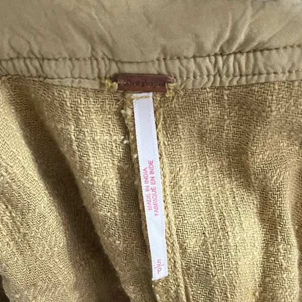 FREE PEOPLE Yellow Knit High Waisted Shorts - Image 7