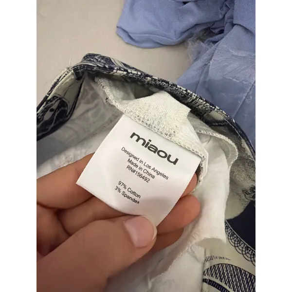 Miaou Lowrider Pant Money Print Dollar Bill Graphic Straight Leg Trousers - Image 5