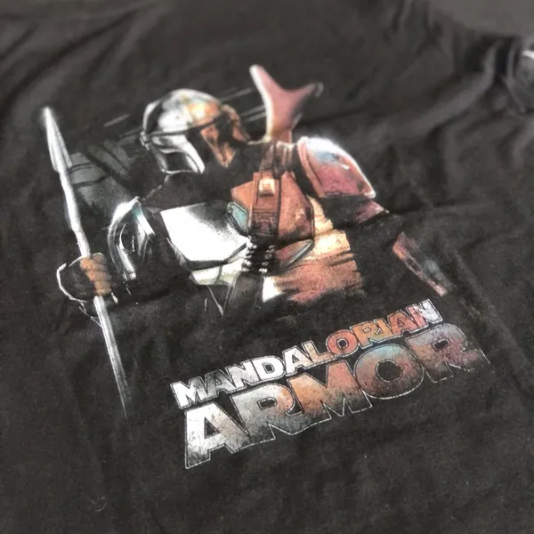 Mandalorian Graphic Women’s Black Short Sleeves Top - Image 2