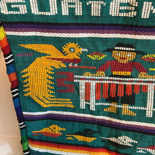 Vintage Guatemala Needle Point‎ Boho Lightweight Purse/Tote Nwot Unbranded - Image 12