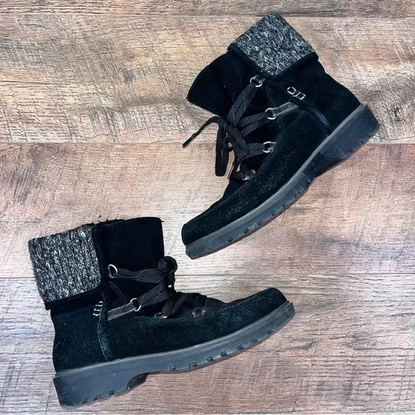 BareTraps Leather Fur-Lined Lace-Up Boots - Image 3