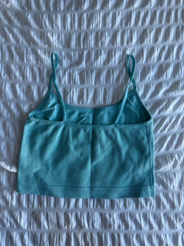 teal garage ribbed tank - Image 2