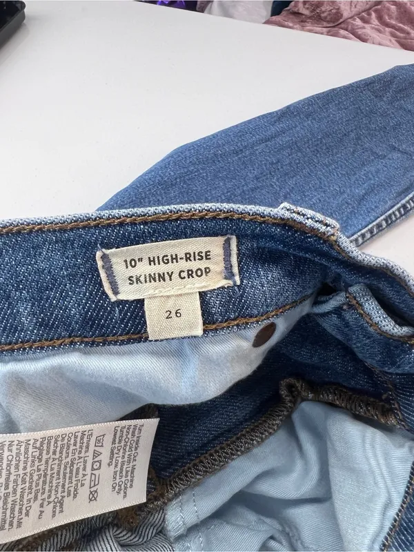 Madewell Medium Wash‎ Denim High Rise Skinny Crop Jeans Size 26 - Image 13