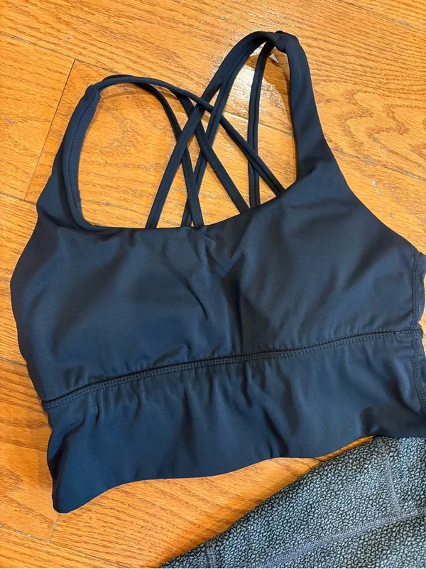 Activewear - Women’s Medium Leggings + Strappy Sports Bra Gym Workout Athleisure - Image 2