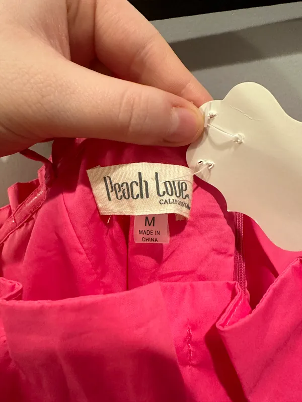 Peach Love Star Sequin Romper - Image 5