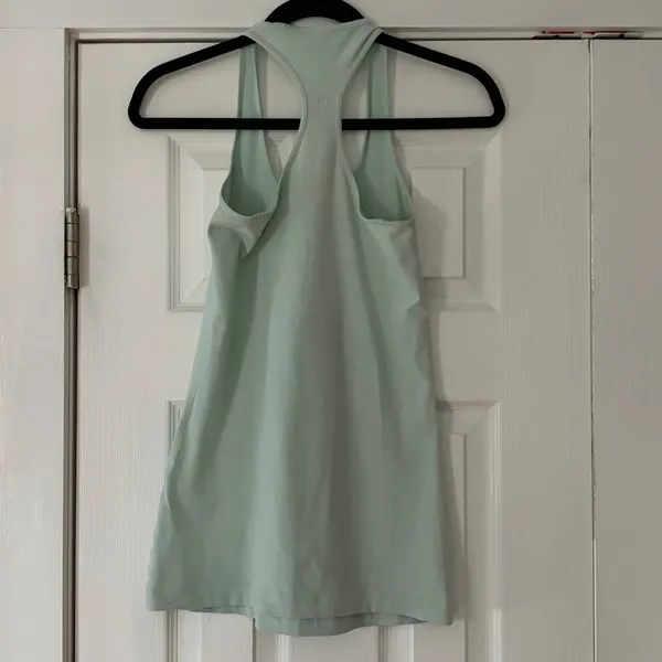 Lululemon‎ Cool Racerback Tank Top Mint Green Yoga Athletic Women Est. Size 4 - Image 2