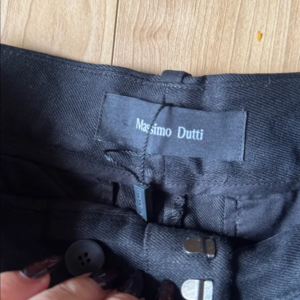 Massimo Dutti Classic Black Trousers - Image 2