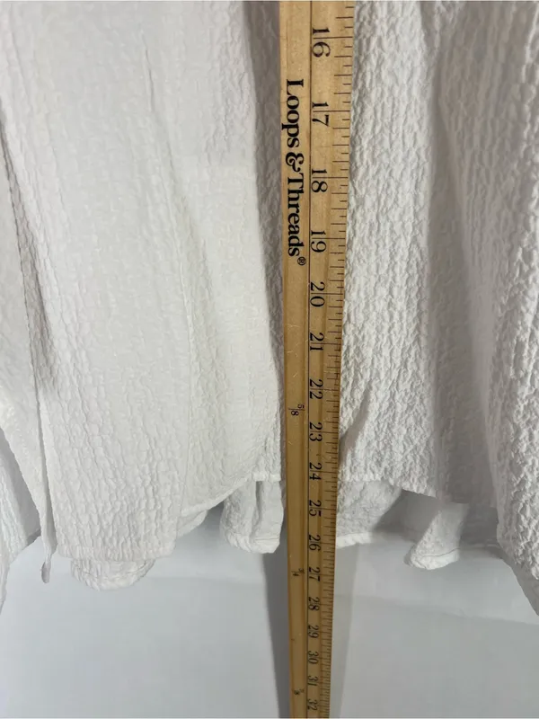 Moonlight Ruffle Collar Tunic Top - White - Image 13