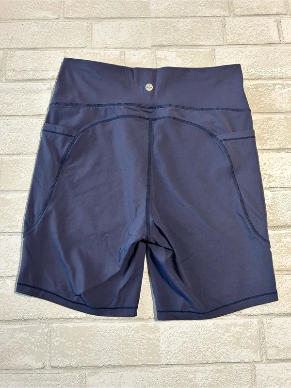 Halara High-Waist Navy Performance Bike Shorts - Image 2