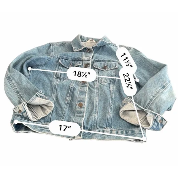 Classic Y2K Light Wash Denim Trucker Jacket Size L - Image 8