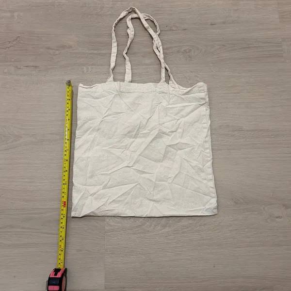 Sigma Kappa Canvas Tote Bag in Natural with Black Print - Image 4