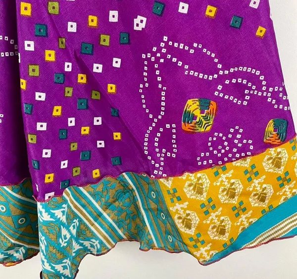 Reversible Maxi Wrap Skirt BINS819 - Image 3