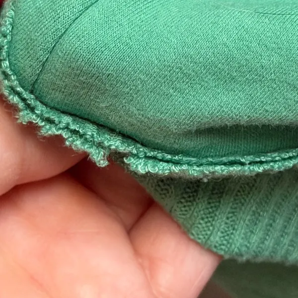 FreePeople Movement Oversized Mock Neck Back Zip Green Longline Sweatshirt Tunic - Image 14