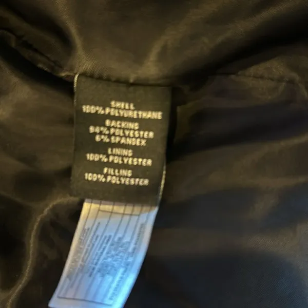 Bagatelle Faux Leather Black Puffer Jacket for Women – Warm, Size XS - Image 6