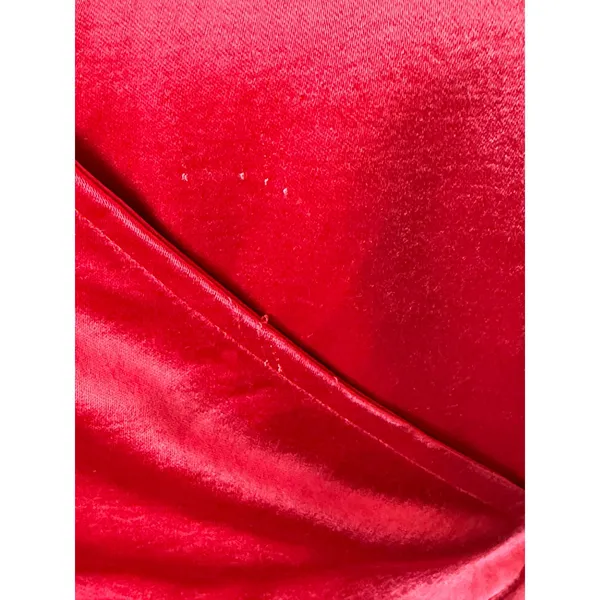 Princess Polly Emily Mini Dress Women 6 Red Satin Wrap V-Neck Sexy Party - Image 8