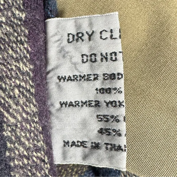 Vintage Barn Coat Corduroy‎ Collar Plaid Lining Size 12 - Image 12