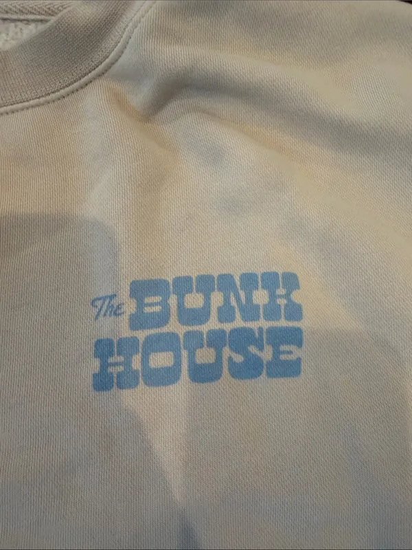 The Bunk House Cream Crewneck Sweatshirt “Down the Shore” - Medium - C4-113 - Image 3