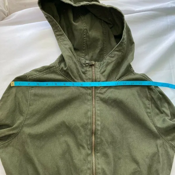 Old Navy 100% Cotton Olive Safari Utility‎ Jacket - Image 9