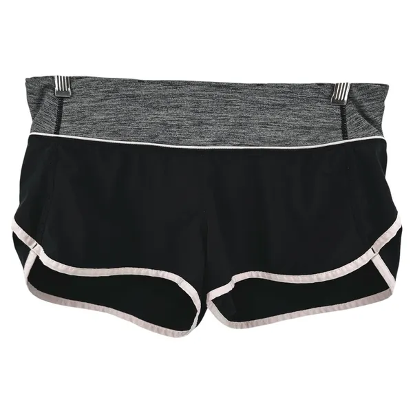Lululemon Speed Short Pocket Swift Ultra Black Heathered Gray Angel Wing 6 - Image 2