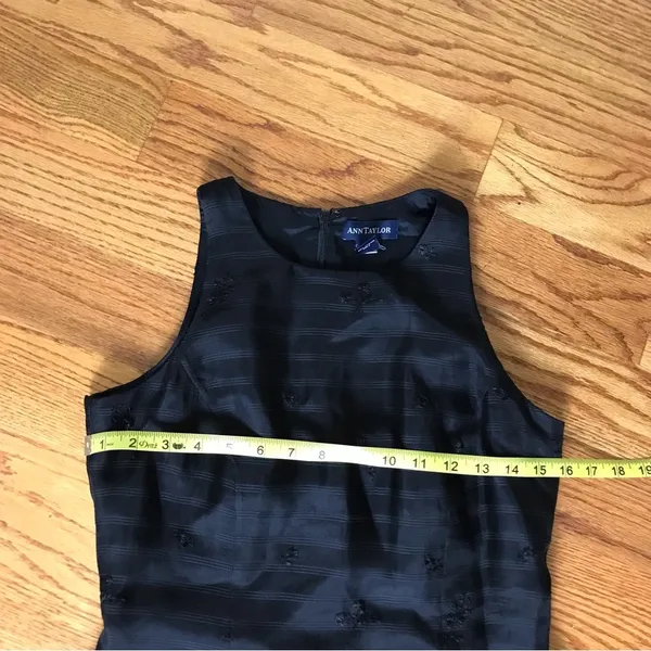 Vintage Ann Taylor Black Silk Dress - Image 7