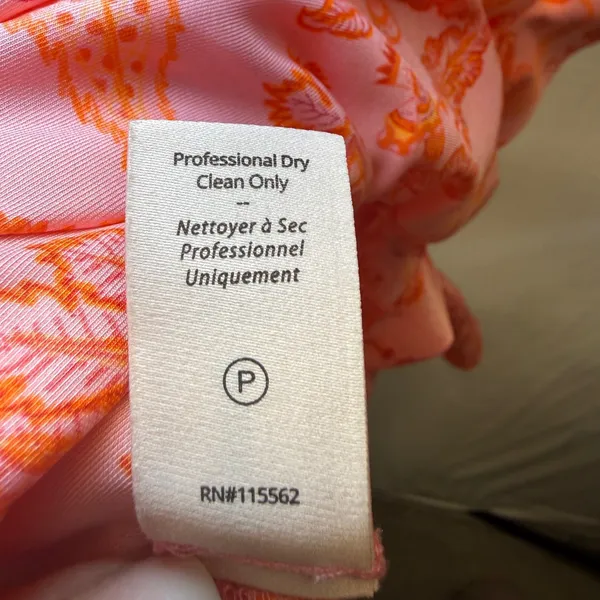 Cinq a Sept Mckenna Paisley Floral Ruffle Midi Dress Pink Orange Size 6 - Image 11