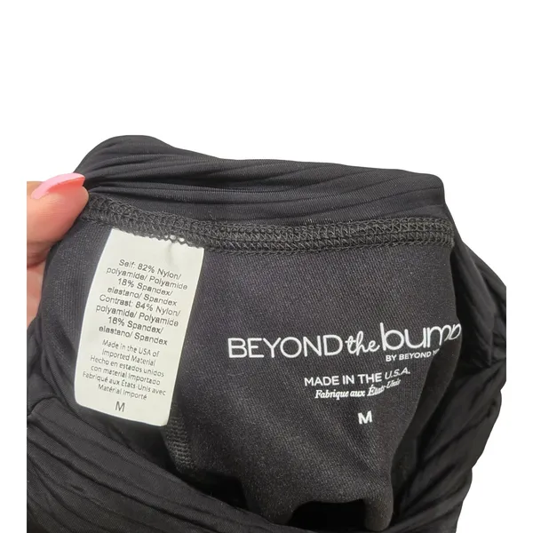 Beyond‎ the Bump Twinkle Foil Maternity Leggings Size: M - Image 5