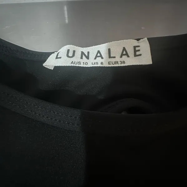 Lunalae Black Wrap Around Pole wear Top Dance XS S - Image 4