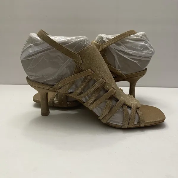 Alex Marie Angelee Strappy Soft Gold Heels Sandals Size‎ 8 NEW Holiday Party - Image 6
