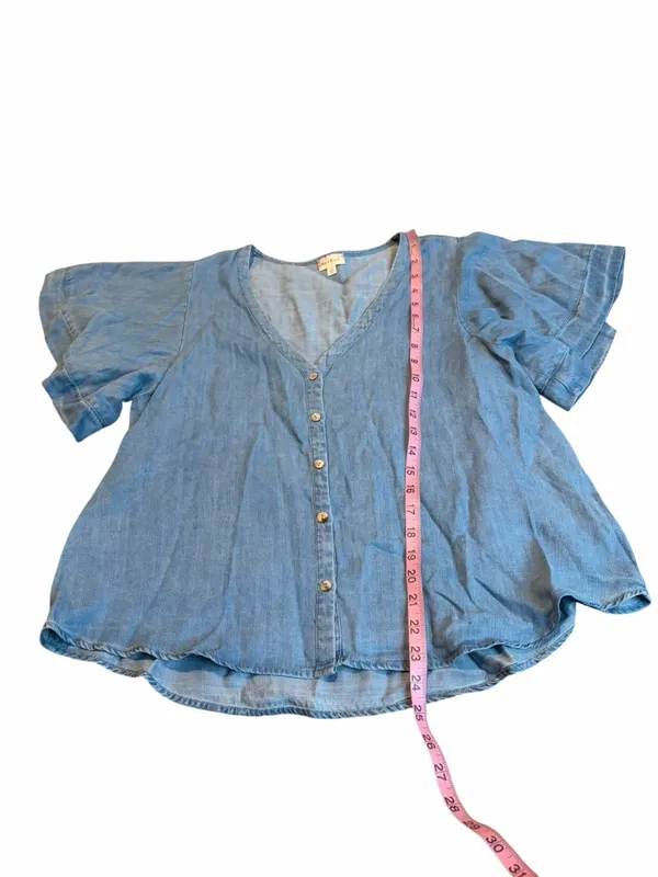 HEM & THREAD lightweight denim top - Image 2