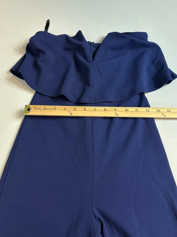 Lulus Women’s Power of Love Navy Blue Strapless Stretch Knit Jumpsuit Size XS - Image 8