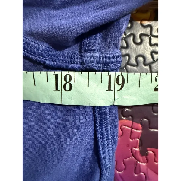 Lululemon Athletica Long Sleeve Cropped Top Blue Athleisure‎ Women Size 6 - Image 5