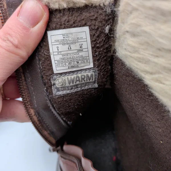 Merrell Chateau Tall J45848 Womens 9 Brown Waterproof Insulated Winter Boots‎ - Image 7