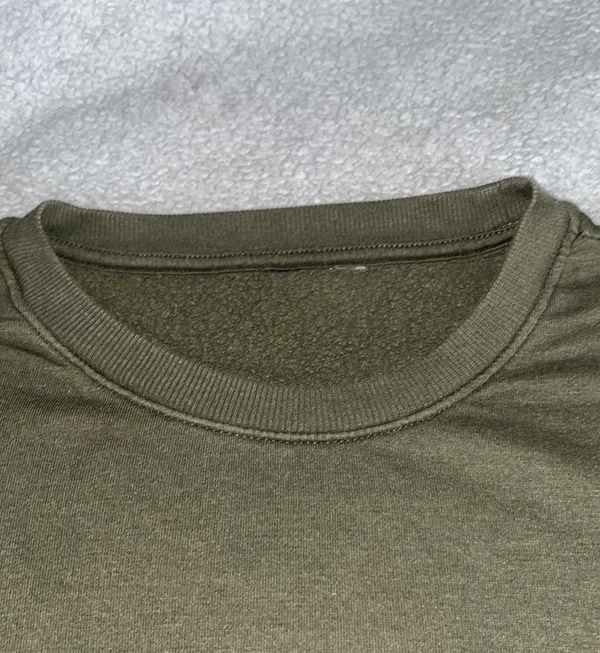 Army Green Crewneck Sweatshirt - Image 2