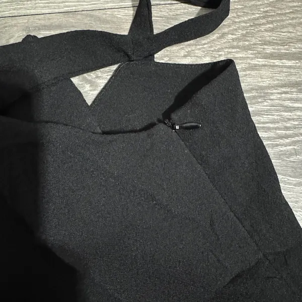 UNIQ Elegant Black Wide Leg V Neck Sleeveless Jumpsuit‎ Women Large - Image 8