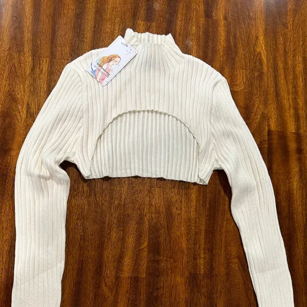 Pretty‎ Garden Mock Neck Bolero Top - Size S - NEW With Tags. - Image 4