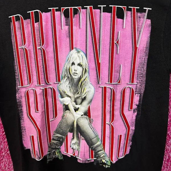 Britney Spears Pop Star Black Tshirt size Medium - Image 2