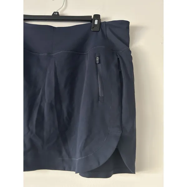 Athleta Fairway High Rise Navy Golf Skort Size Xl Tennis Preppy Athleisure 16” - Image 4