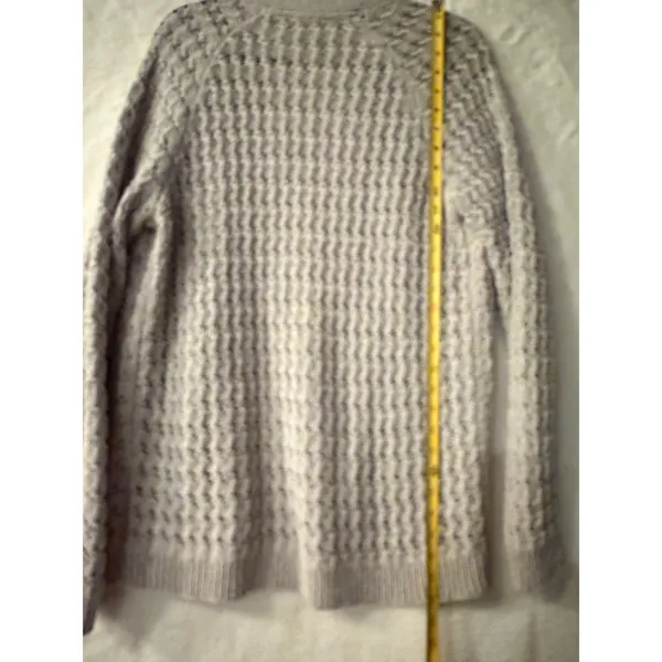 Haven Well Within Womens Gray‎ Open Knit Cardigan Sweater Cotton Blend Size S - Image 6