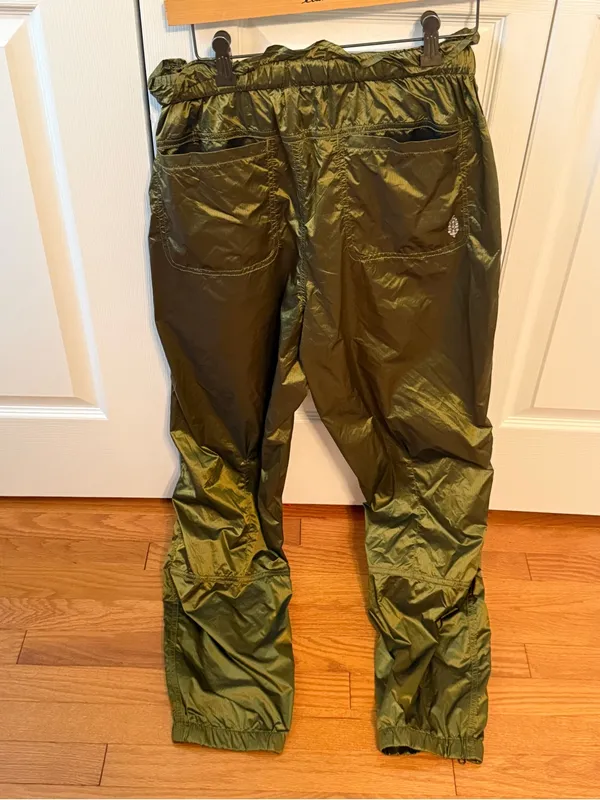 Free People Back To The Future Drawstring Cargo Pants in Green - Image 4