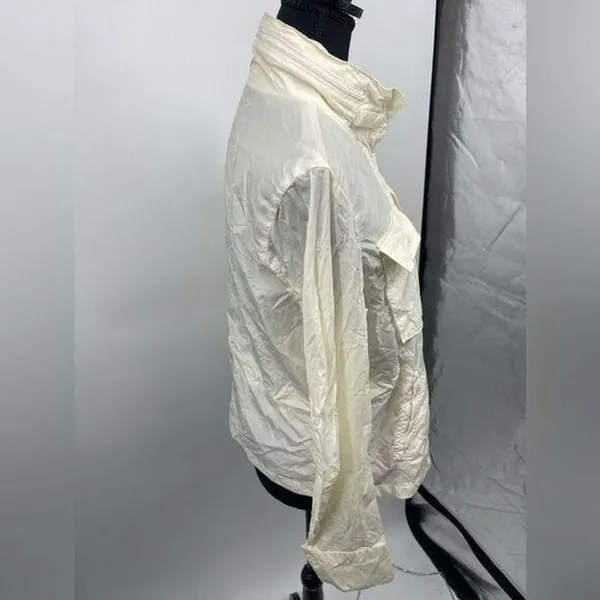 Gap windbreaker cream jacket size‎ medium zip up - Image 3