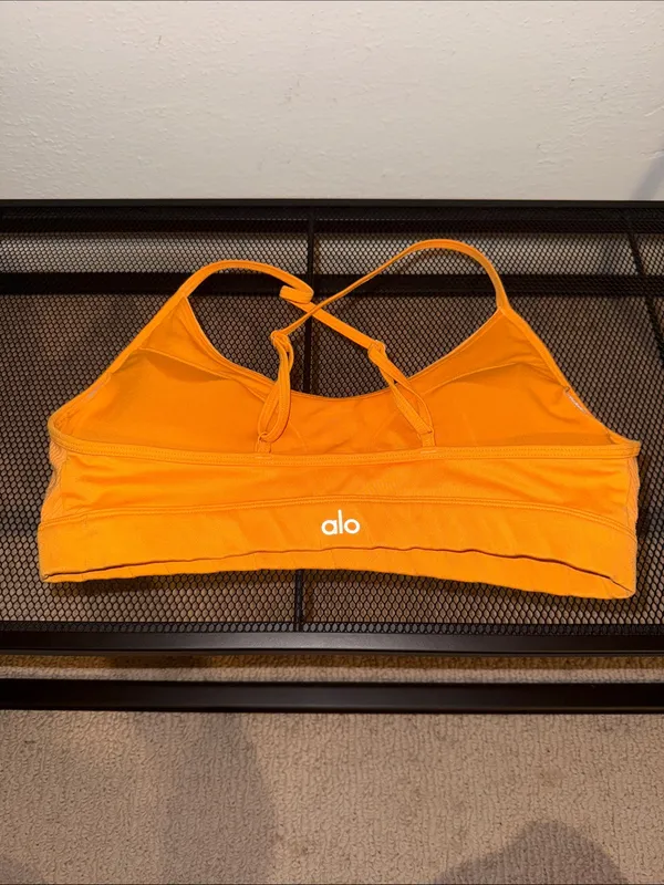 Alo Orange Sports Bra - Image 2