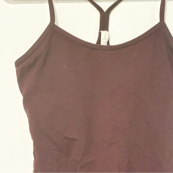 Lululemon Eggplant Power Y Chest Lined Athletic Tank Top Women’s Size 8 - Image 2