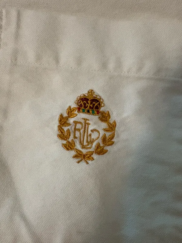 Ralph Lauren Vintage White Dress Shirt Petite - Image 2